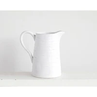 Hello Honey® 8.5" White Ceramic Pitcher