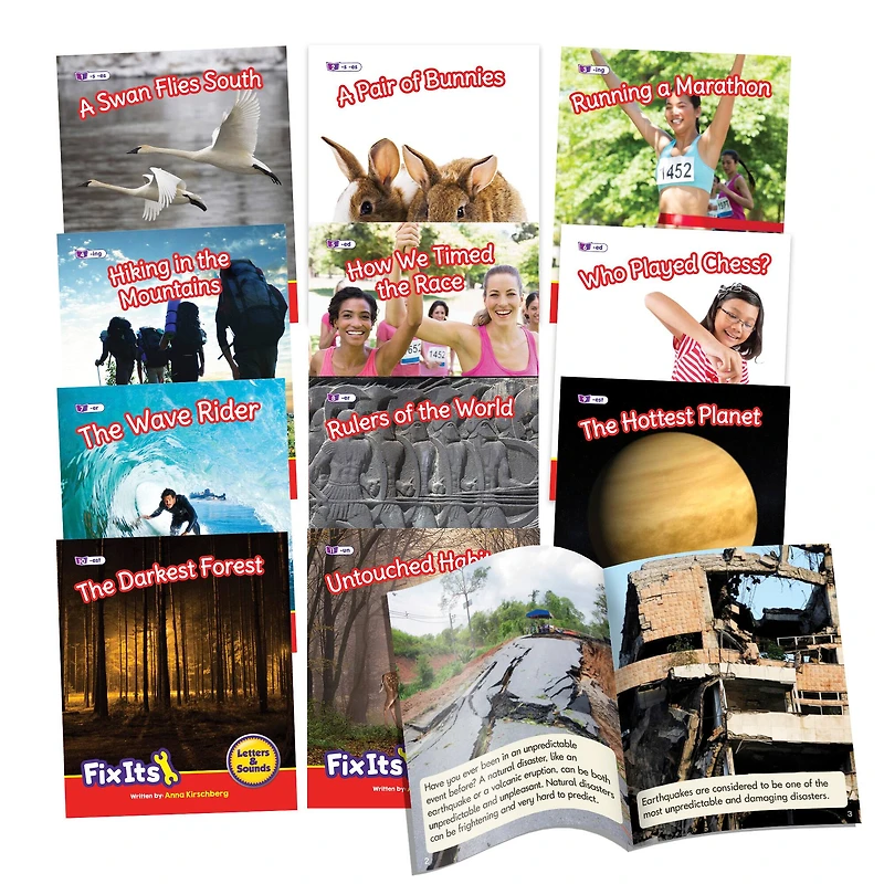 Junior Learning® Decodable Readers Fix Its Suffixes Non-Fiction Phase 6