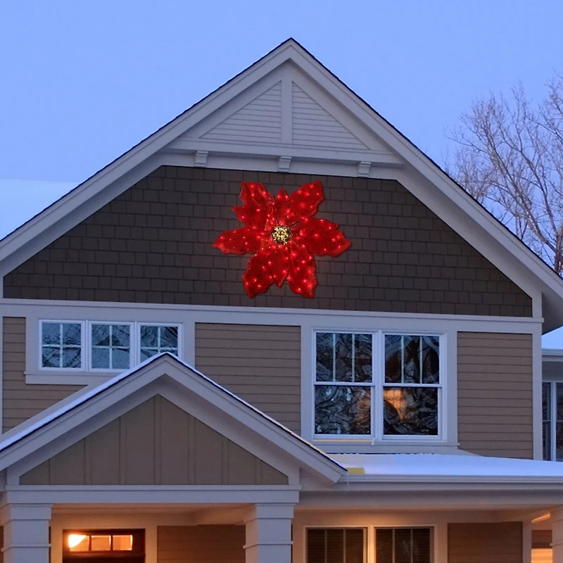 Mr. Christmas 35" Outdoor Twinkling LED Poinsettia