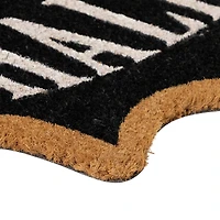 Natural Coir Halloween Bat Shaped Doormat