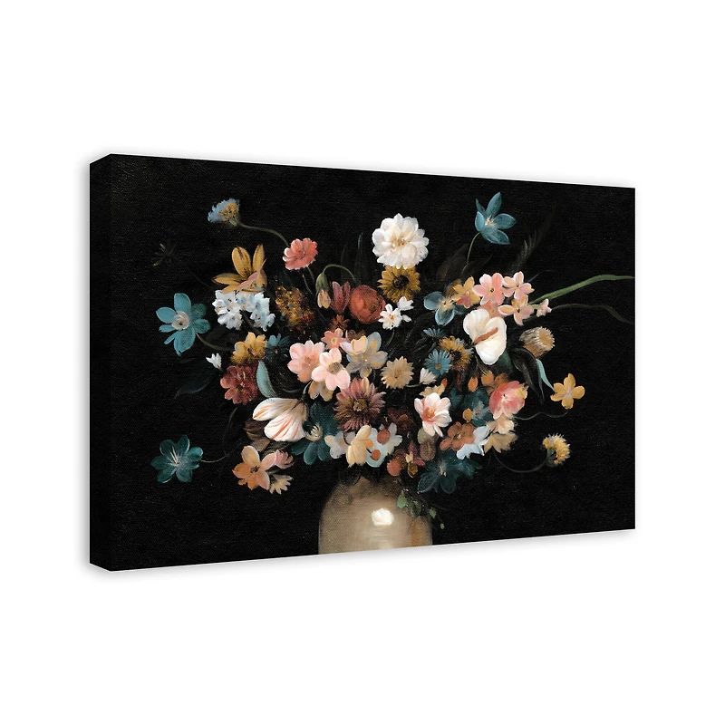 Gloomy Florals in Vase 20" x 30" Canvas Wall Art