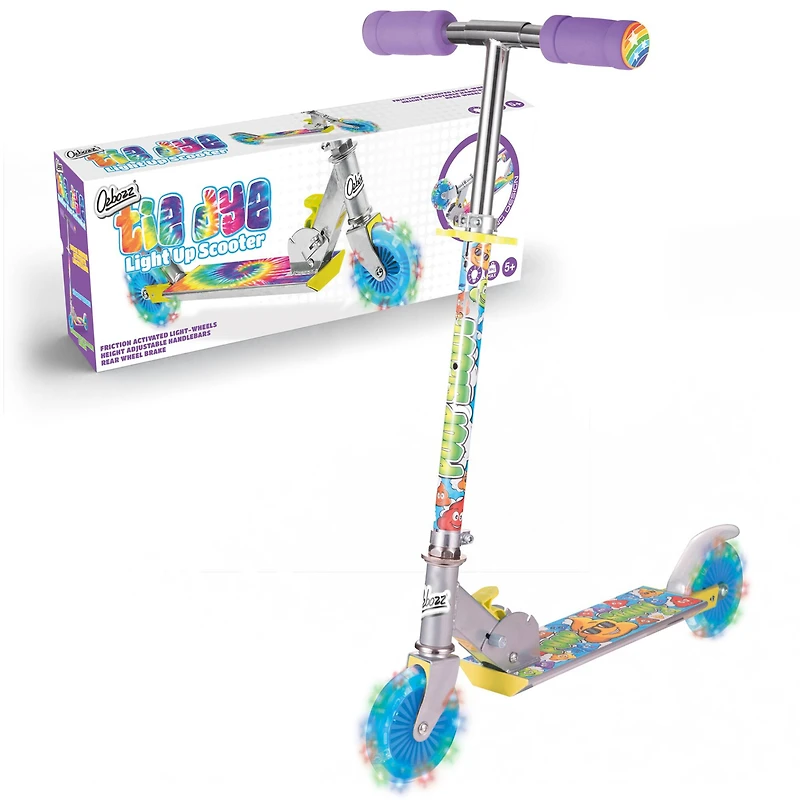 Tie Dye Scooter With Flashing Wheels