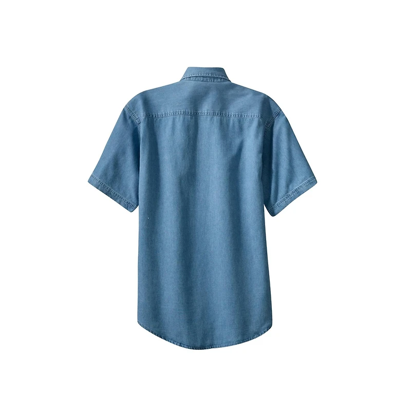 Port & Company® Denim Men's Short Sleeve Shirt