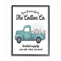 Stupell Industries Toilet Paper Family Bathroom Sign Premium Cotton Truck Framed Wall Art