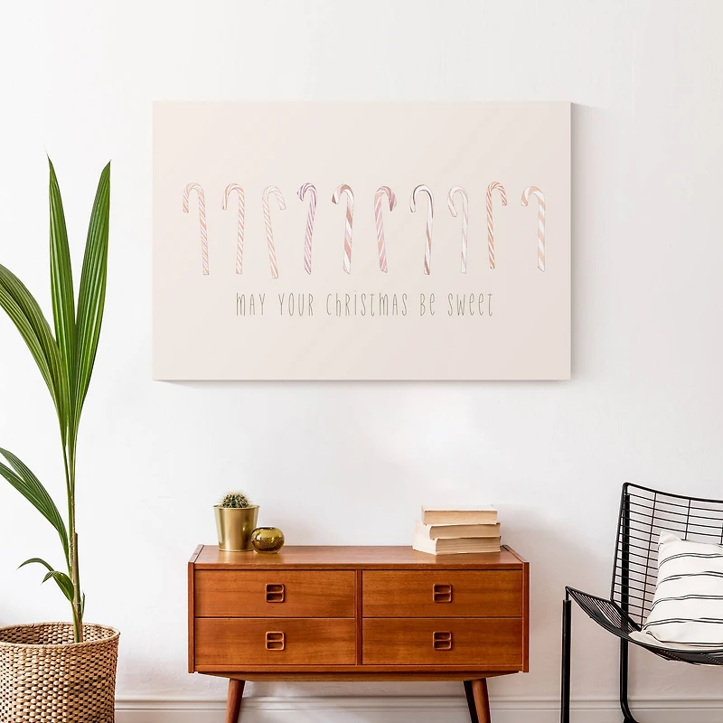 May Your Christmases Be Sweet Canvas Wall Art