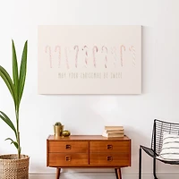 May Your Christmases Be Sweet Canvas Wall Art