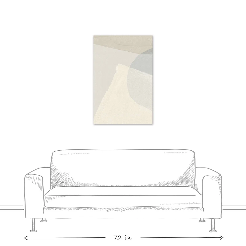 Sandy Layers 24" x 36" Canvas Wall Art