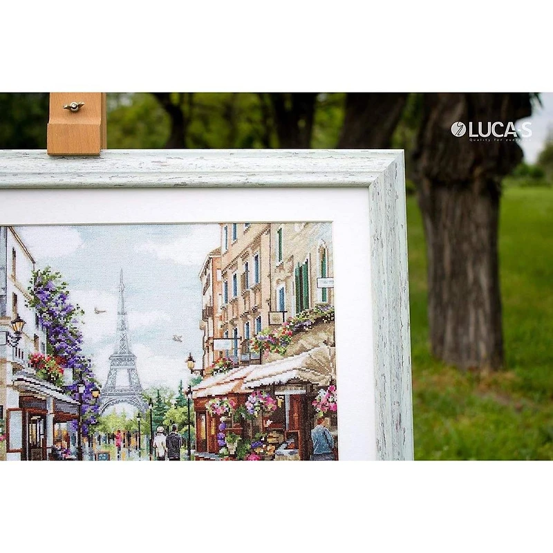 Luca-s Paris In Flowers Counted Cross Stitch Kit