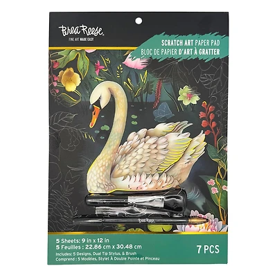 Brea Reese™ 9" x 12" Magical Forest Scratch Art Paper Pad