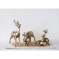 Hello Honey® 14.5" Decorative Gold Standing Deer Figurine
