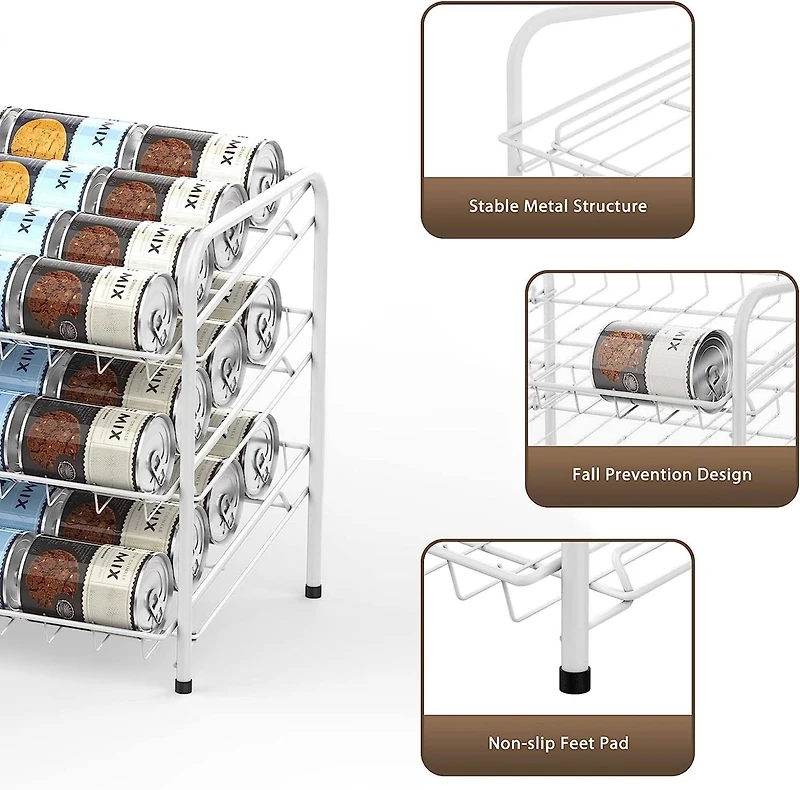 NEX™ 3-Tier Stackable Soda Can Rack Organizer