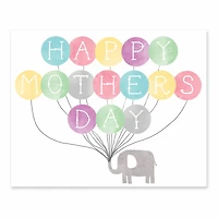 10" Happy Mother's Day Balloons Tabletop Canvas