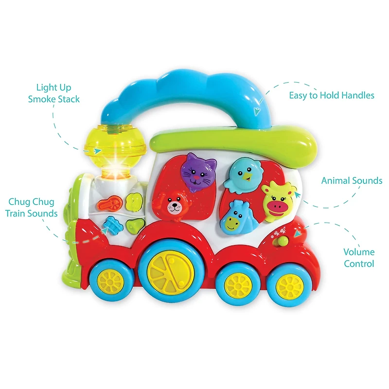Nothing But Fun Toys Lights & Sounds Animal Choo Choo Train