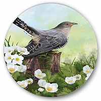 Designart - Cuckoo Bird On An Old Stump