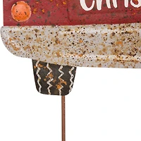 Glitzhome® 32" Christmas Rusty Metal Truck Yard Stake