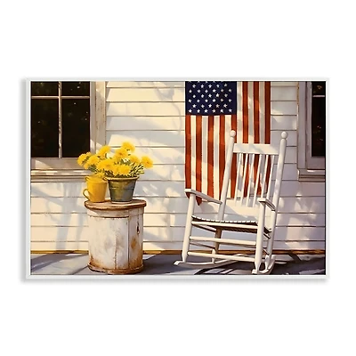 Stupell Industries Americana Deco Scene Framed Giclee Art