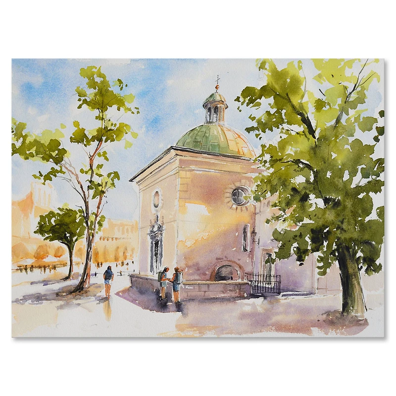Designart - Rustic Church In The Village