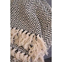 DII® Black Handloom Chevron Throw