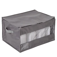 Honey Can Do Gray Stemware Storage Box