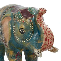 Ceramic Eclectic Elephant Sculpture Set