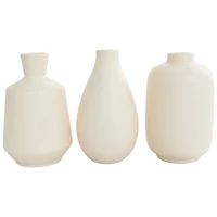 Cream Minimalistic Ceramic Vase Set