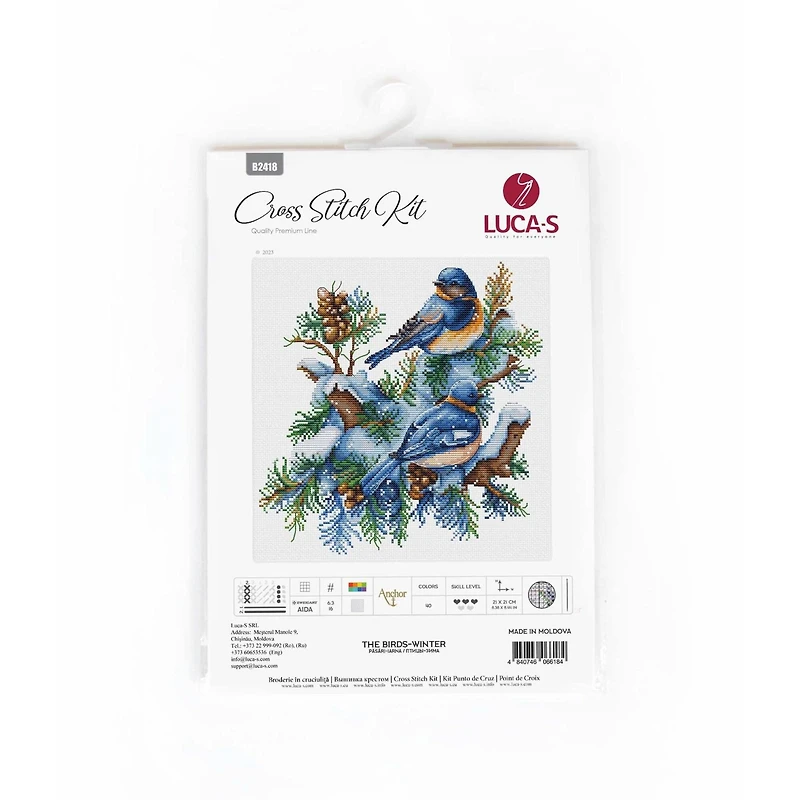 Luca-S The Birds-Winter Counted Cross-Stitch Kit