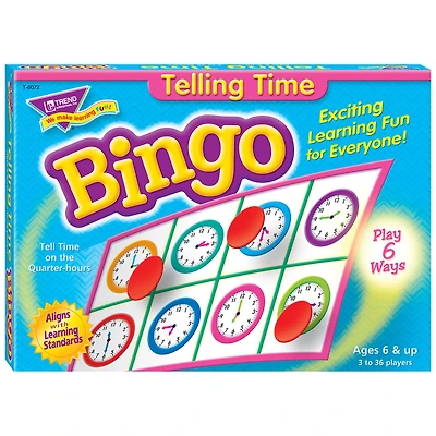 Trend Enterprises® Telling Time Bingo