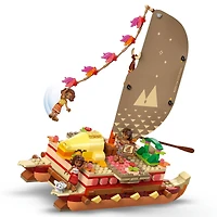 LEGO® Disney Moana’s Adventure Canoe Fantasy Toy Model Kit 43270