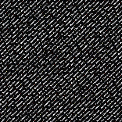 Friends Roll Call Precut Cotton Fabric