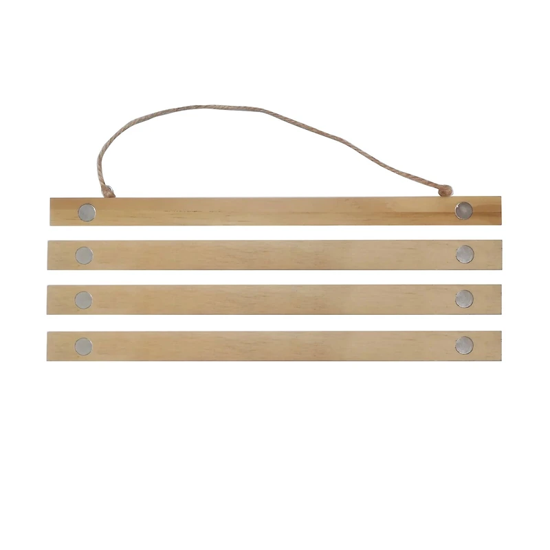 Natural Wooden Magnetic Poster Hanger by Studio Décor
