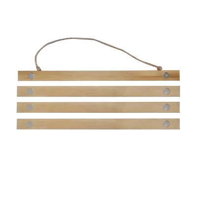 Natural Wooden Magnetic Poster Hanger by Studio Décor