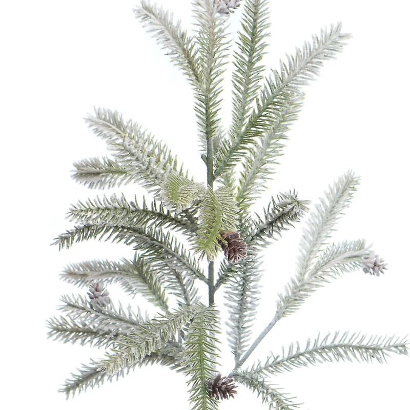 21" Flocked Green Pine & Pinecone Pick by Ashland®