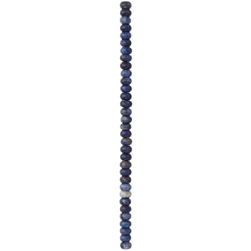 Blue Sodalite Rondelle Beads, 6mm by Bead Landing™