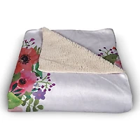 Home Is Where The Heart Is Sherpa Fleece Throw Blanket