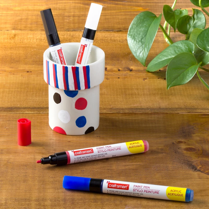 6 Packs: 4 ct. (24 total) 1.2mm Basic Permanent Paint Pen Set by Craft Smart®