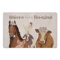 Welcome to Our Homestead 27" x 18" Floor Mat