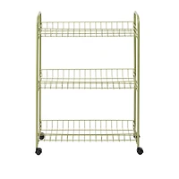 Honey Can Do Olive 3-Tier Rolling Cart
