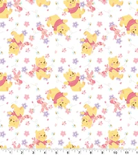 Disney® Pooh & Piglet Flowers Cotton Fabric