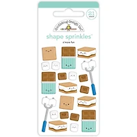 Doodlebug S'more Fun Sprinkles Adhesive Enamel Shapes