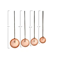 Hello Honey® Hammer-Textured Copper Ladles with Smooth Handles Set