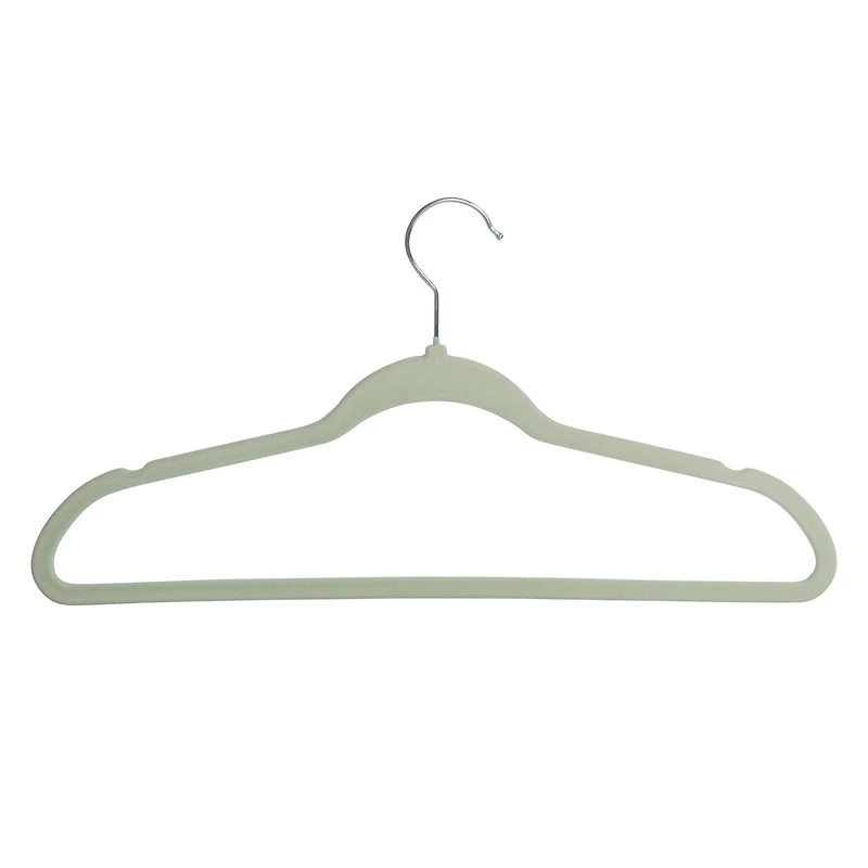 Honey Can Do Light Green Slim-Profile Non-Slip Velvet Hangers, 35ct.