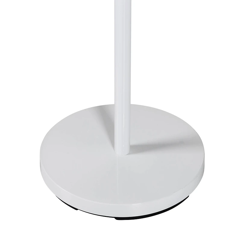 Honey Can Do 70" White Modern Standing Coat Rack