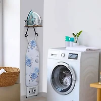 NEX™ Wall-Mounted Y-Leg Ironing Board Hanger with Storage Basket