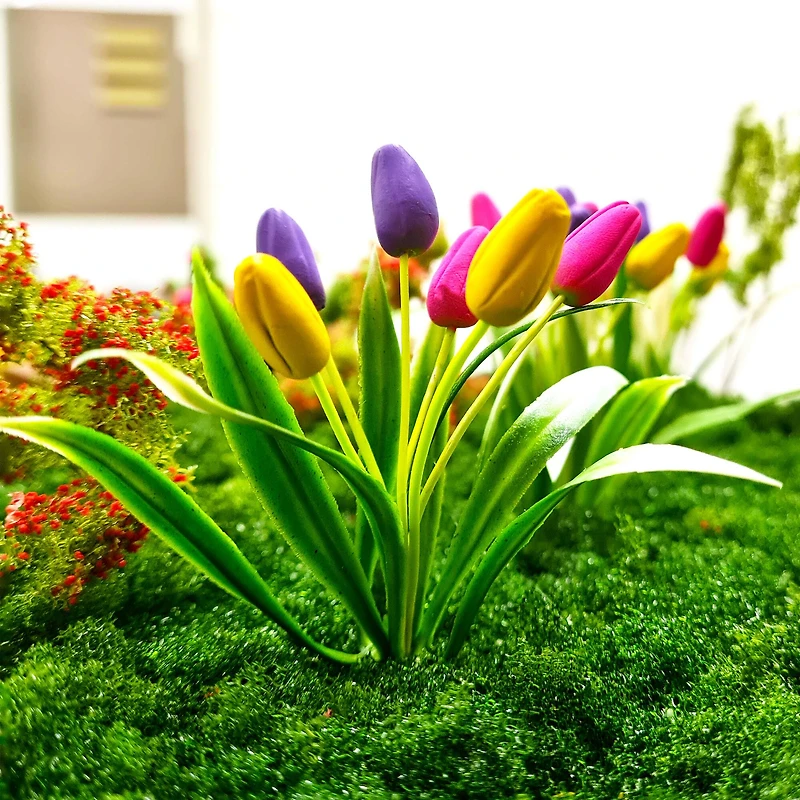 Miniature Tulip Flower Plant with Base by Make Market®