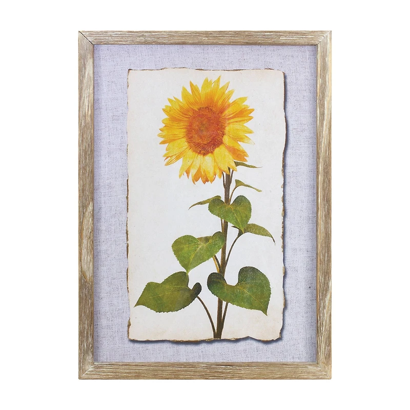 17" Framed Sunflower Print Set