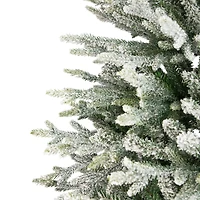 6.5ft. Unlit Real Touch™ Flocked Snowcap Grove Fir Medium Artificial Christmas Tree