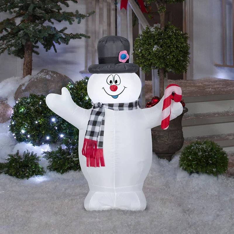 3.5ft. Airblown® Inflatable Frosty the Snowman with Candy Cane