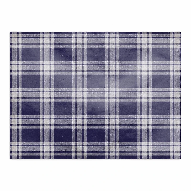 Navy Plaid 18" x 14" Poly Twill Placemat