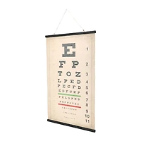 Canvas & Wood Eye Chart Wall Scroll