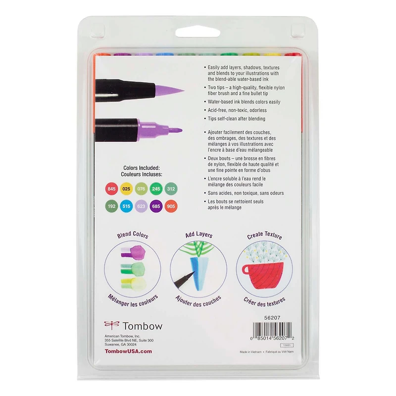 Tombow Botanical Illustration Dual Brush Art Pens